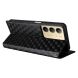 Чехол Deexe Rhombus Book для Realme C75 - Black (374321B). Фото 4 из 10