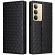 Чехол Deexe Rhombus Book для Realme C75 - Black (374321B)