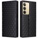Чехол Deexe Rhombus Book для Realme C75 - Black (374321B). Фото 1 из 10