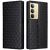 Чехол Deexe Rhombus Book для Realme C75 - Black: фото 1 из 10