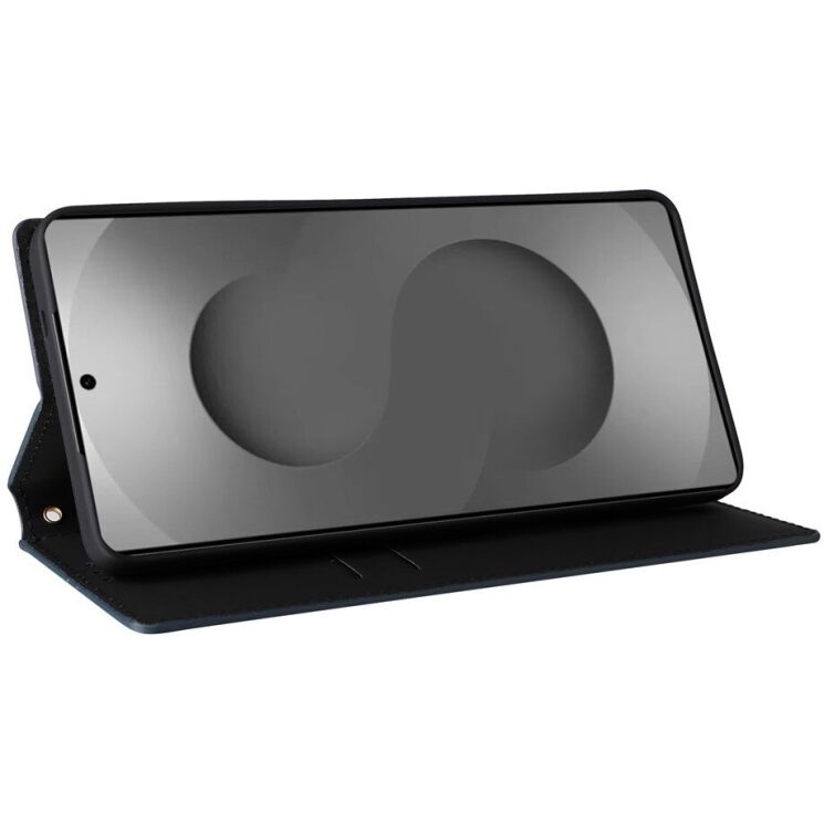 Чехол Deexe Rhombus Book для Samsung Galaxy S26 Ultra - Blue: фото 3 из 7