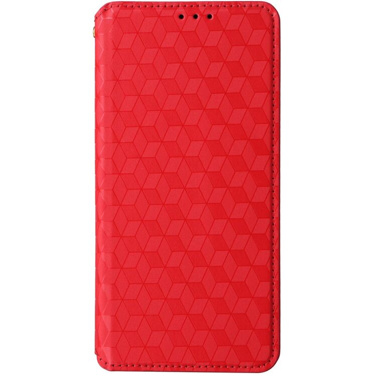 Чохол Deexe Rhombus Book для Xiaomi Poco C95 Pro - Red: фото 6 з 7