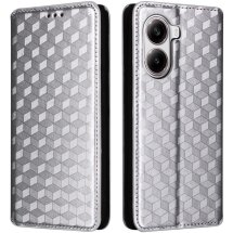 Чохол Deexe Rhombus Book для Xiaomi Poco X7 Pro - Silver: фото 1 з 6