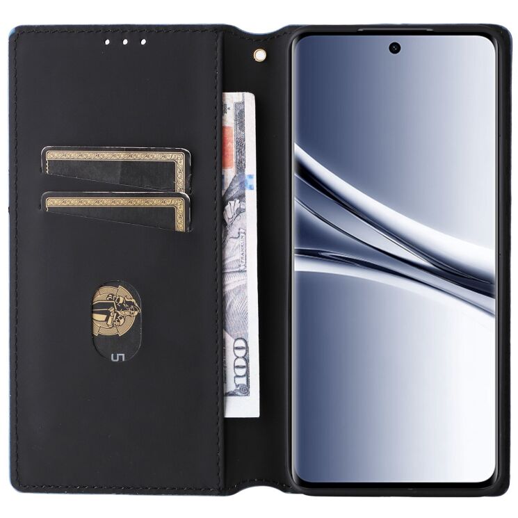 Чехол Deexe Rhombus Book для Xiaomi Redmi Note 15 (4G/5G) / Poco M8 - Blue: фото 2 из 8