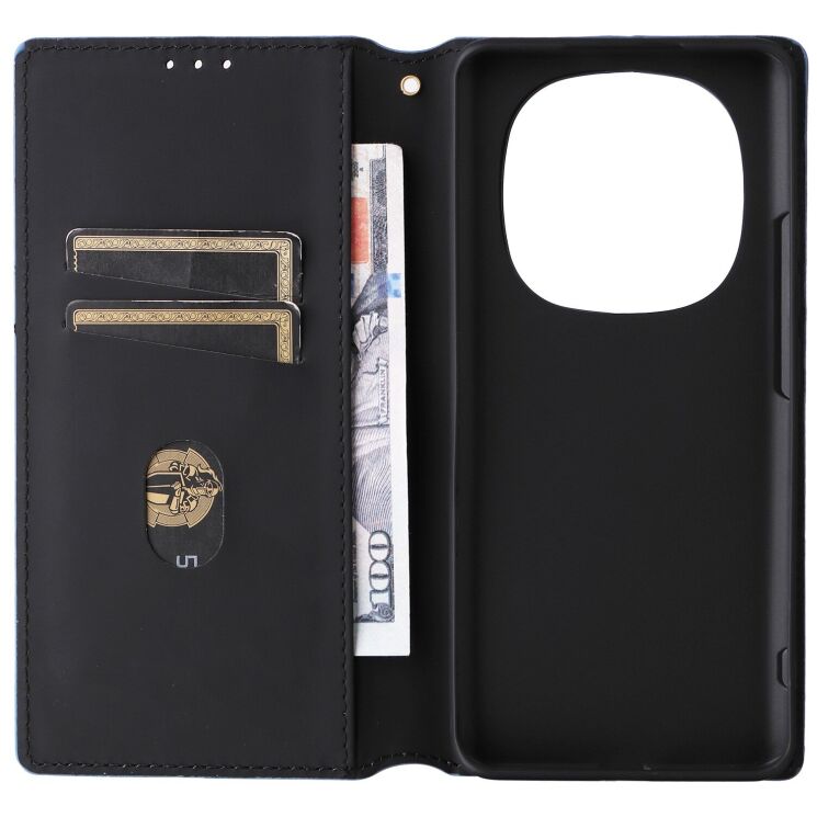 Чехол Deexe Rhombus Book для Xiaomi Redmi Note 15 (4G/5G) / Poco M8 - Blue: фото 3 из 8