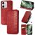 Чехол Deexe Rhombus Wallet для Honor 600 Lite - Red: фото 1 из 8