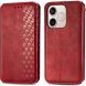 Чехол Deexe Rhombus Wallet для Honor 600 Lite - Red (411805R). Фото 2 из 8