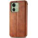 Чохол Deexe Rhombus Wallet для Motorola Edge 40 - Brown (335618Z). Фото 5 з 6