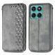 Чехол Deexe Rhombus Wallet для Motorola Moto G17 Power / G15 Power / G15 - Grey (408425H). Фото 1 из 6