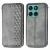 Чохол Deexe Rhombus Wallet для Motorola Moto G17 Power / G15 Power / G15 - Grey: фото 1 з 6