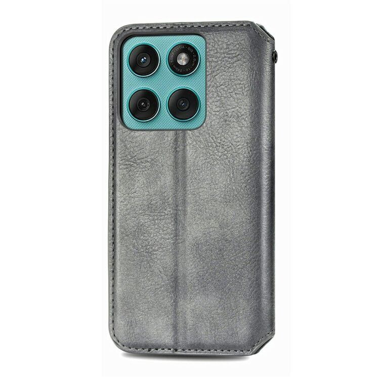 Чехол Deexe Rhombus Wallet для Motorola Moto G17 Power / G15 Power / G15 - Grey (408425H) Чехол Deexe Rhombus Wallet для Motorola Moto G17 Power / G15 Power / G15 - Grey: фото 5 из 6