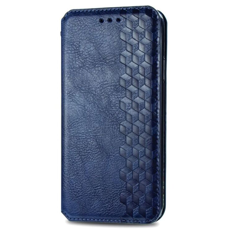 Чехол Deexe Rhombus Wallet для Motorola Moto G32 - Blue: фото 5 из 10