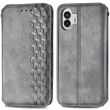 Чехол Deexe Rhombus Wallet для Nothing Phone (2) - Grey (329731H)