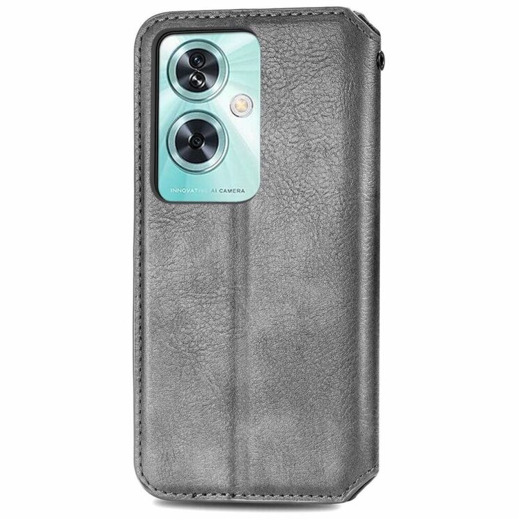 Чехол Deexe Rhombus Wallet для OnePlus Nord N30 SE - Grey: фото 5 из 6