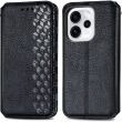 Чехол Deexe Rhombus Wallet для OPPO Reno 15 F/FS - Black (405841B)
