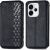 Чехол Deexe Rhombus Wallet для OPPO Reno 15 F/FS - Black: фото 1 из 10