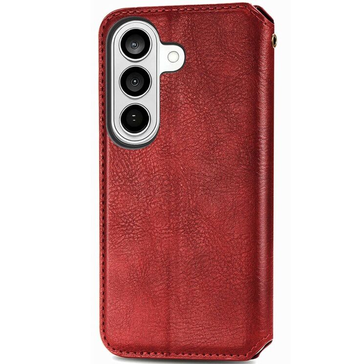 Чехол Deexe Rhombus Wallet для Samsung Galaxy A37 (A376) - Red: фото 5 из 8