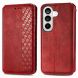 Чехол Deexe Rhombus Wallet для Samsung Galaxy A37 (A376) - Red (406040R). Фото 1 из 8