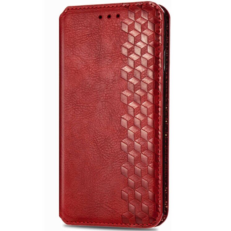 Чехол Deexe Rhombus Wallet для Samsung Galaxy A37 (A376) - Red: фото 4 из 8