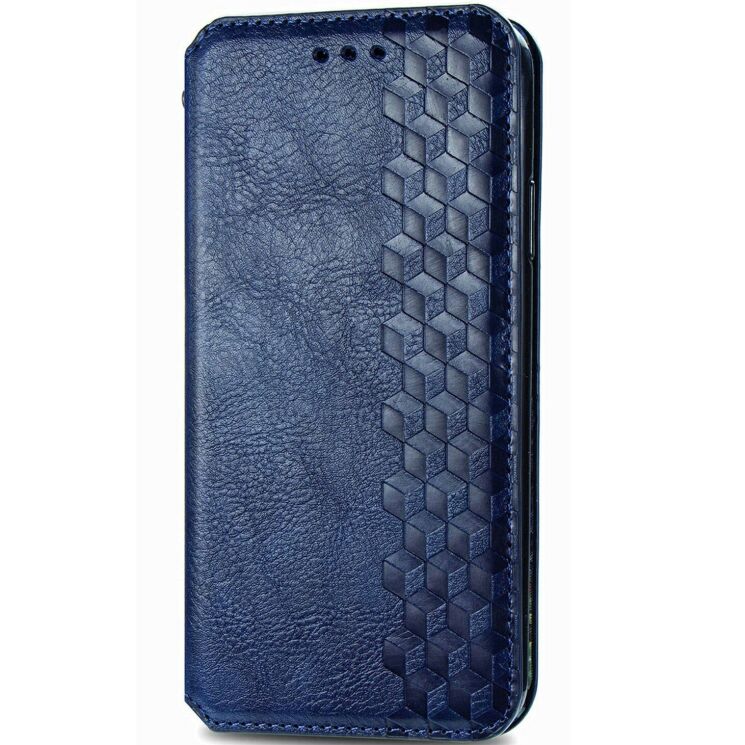 Чехол Deexe Rhombus Wallet для Samsung Galaxy S26 Plus - Blue: фото 4 из 6