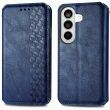 Чехол Deexe Rhombus Wallet для Samsung Galaxy S26 Plus - Blue (404368L)
