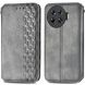Чехол Deexe Rhombus Wallet для TECNO Spark 20 Pro+ - Grey (351217H). Фото 1 из 6