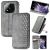 Чехол Deexe Rhombus Wallet для Xiaomi Redmi Note 14 Pro 5G - Grey: фото 1 из 10