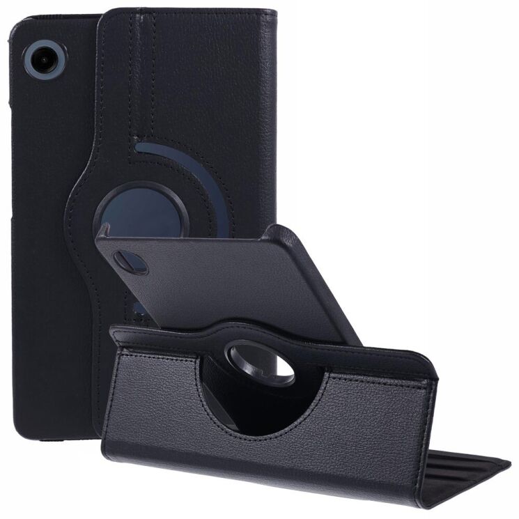Чехол Deexe Rotation для Samsung Galaxy Tab A9 (X110/115) - Black: фото 1 из 11