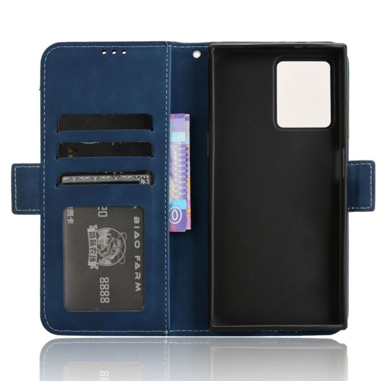Чехол Deexe Wallet Stand для HMD Skyline - Blue: фото 5 из 8