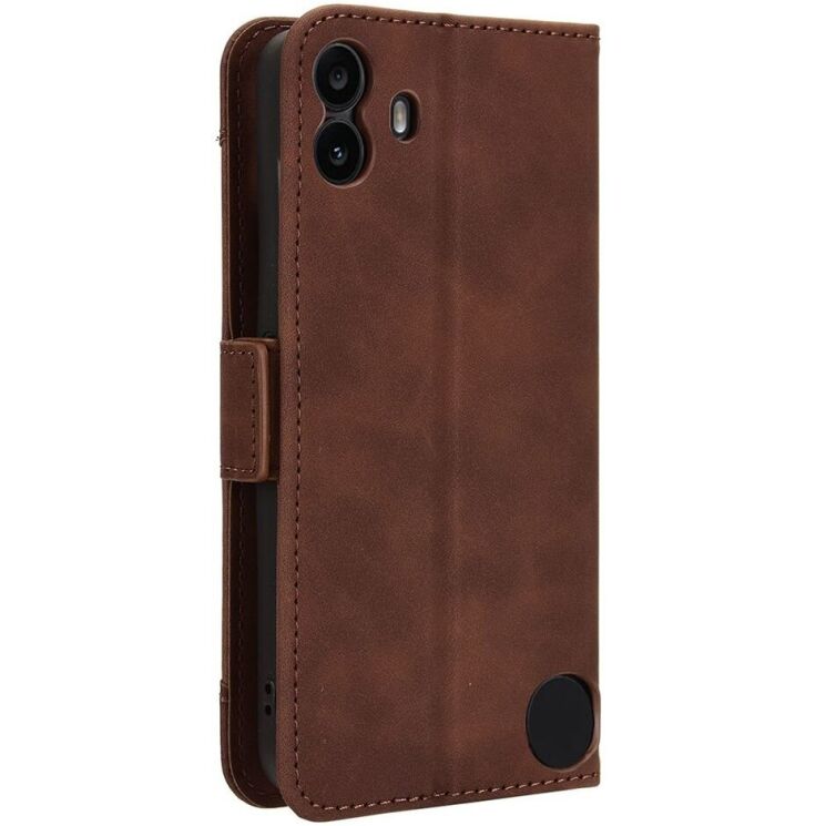 Чехол Deexe Wallet Stand для Nothing CMF Phone 1 - Brown: фото 7 из 7