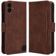 Чехол Deexe Wallet Stand для Nothing CMF Phone 1 - Brown (370913Z)