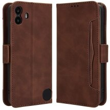 Чехол Deexe Wallet Stand для Nothing CMF Phone 1 - Brown: фото 1 из 7