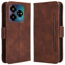 Чехол Deexe Wallet Stand для ZTE Nubia V60 Design - Brown: фото 1 из 8