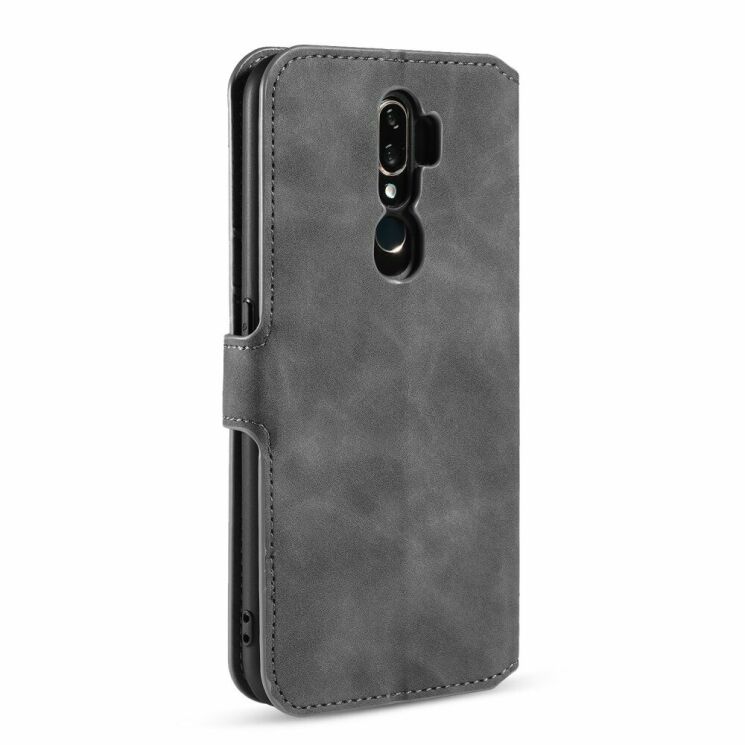 Чехол DG.MING Retro Style для OPPO A5 2020 / A9 2020 - Grey: фото 3 из 10