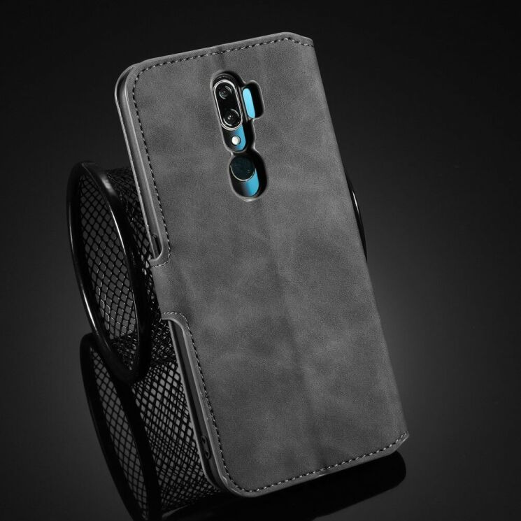 Чехол DG.MING Retro Style для OPPO A5 2020 / A9 2020 - Grey: фото 9 из 10