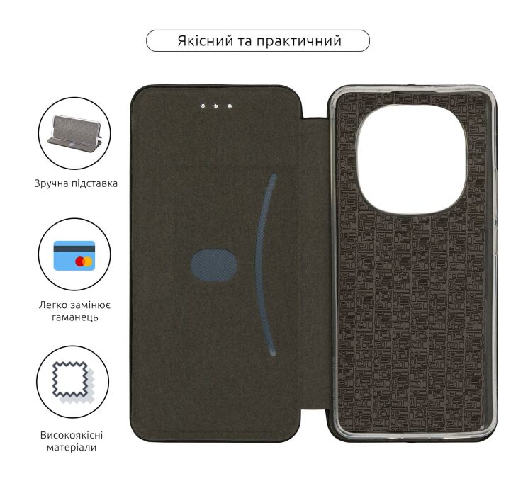 Чехол-книжка ArmorStandart G-Case для Xiaomi Redmi Note 14 Pro Plus - Black: фото 3 из 3