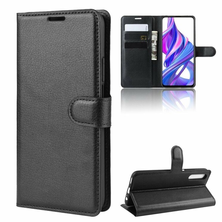 Чохол-книжка Deexe Book Type для Huawei Honor 9X (Китайская версия) - Black: фото 2 з 7