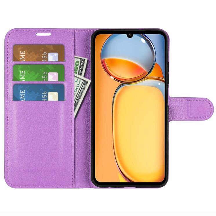 Чехол-книжка Deexe Book Type для Xiaomi Redmi 13C / Poco C65 - Purple: фото 2 из 10