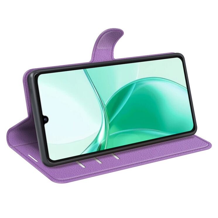Чехол-книжка Deexe Book Type для ZTE Blade A35 - Purple: фото 3 из 9
