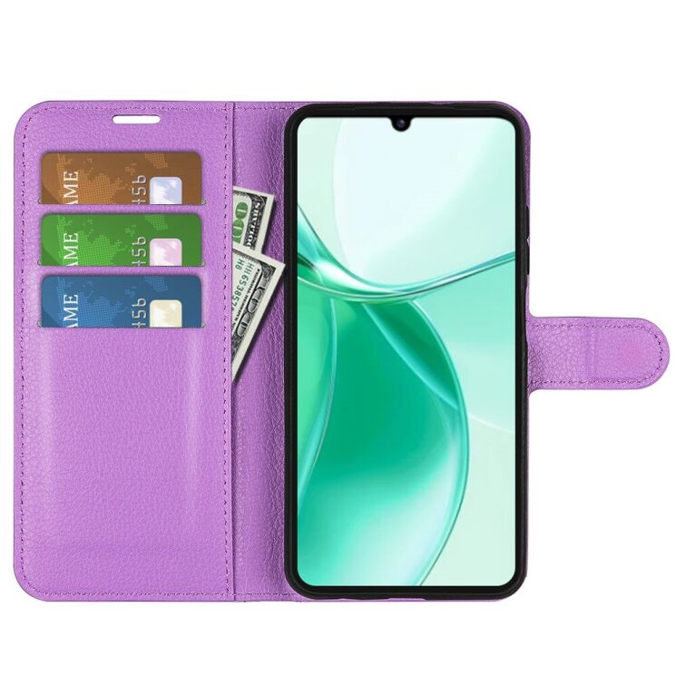 Чехол-книжка Deexe Book Type для ZTE Blade A35 - Purple: фото 2 из 9