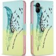 Чехол-книжка Deexe Color Wallet для Samsung Galaxy A05 (A055) - Feather and Birds (340406C)