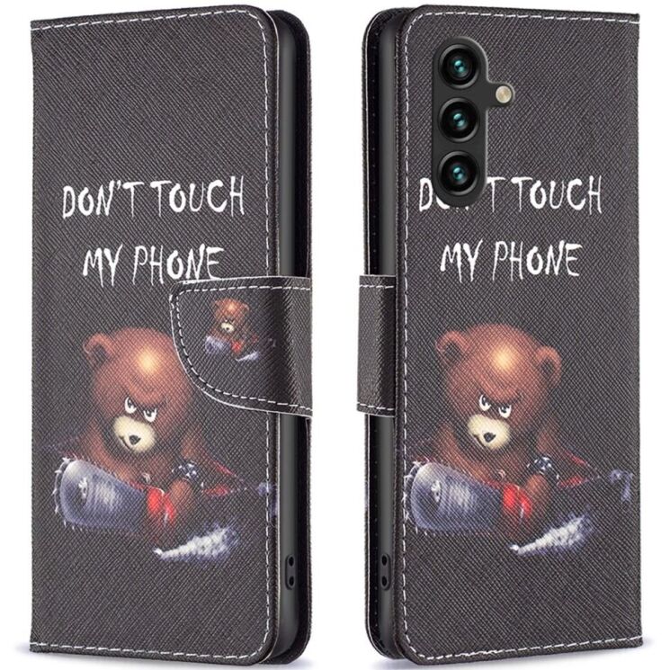 Чехол-книжка Deexe Color Wallet для Samsung Galaxy A05s (A057) - Bear: фото 1 из 8