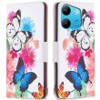 Чехол-книжка Deexe Color Wallet для TECNO Spark Go 2023 (BF7) / POP 7 (BF6) / Infinix Smart 7 (X6515) - Two Butterflies (313924D)