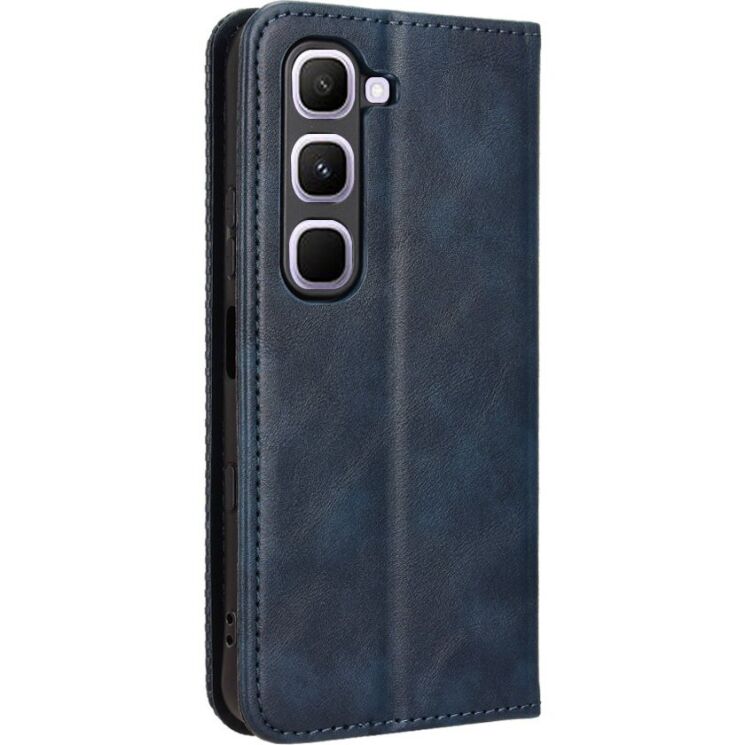 Чохол-книжка Deexe Retro Style для Infinix Hot 70 Pro - Blue: фото 7 з 18