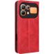 Чохол-книжка Deexe Retro Style для Infinix Note 60 / 60 Pro - Red (409302R). Фото 6 з 18