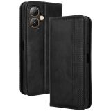 Чехол-книжка Deexe Retro Style для Infinix Smart 20 - Black: фото 1 из 20