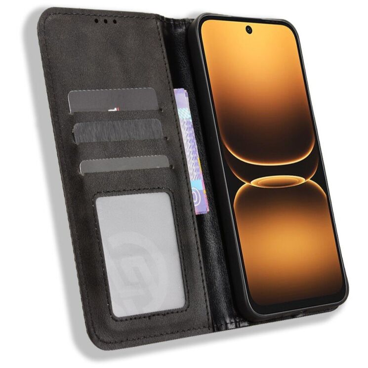 Чехол-книжка Deexe Retro Style для Infinix Smart 20 - Black: фото 6 из 20