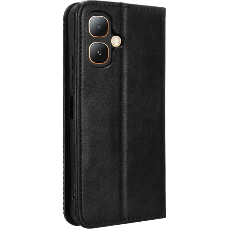 Чехол-книжка Deexe Retro Style для Infinix Smart 20 - Black: фото 8 из 20