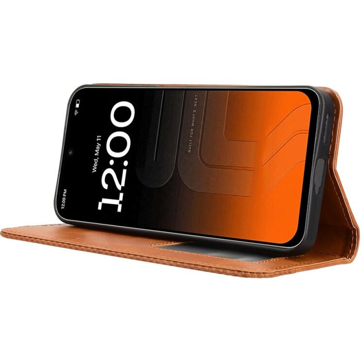 Чехол-книжка Deexe Retro Style для TECNO Pova 8 - Brown: фото 7 из 19