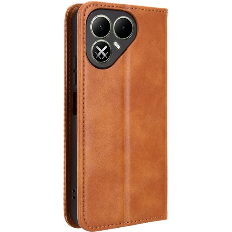 Чехол-книжка Deexe Retro Style для TECNO Pova 8 - Brown: фото 8 из 19